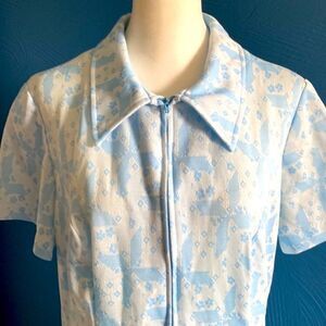 Vintage Three R’s House Dress Polyester Housecoat